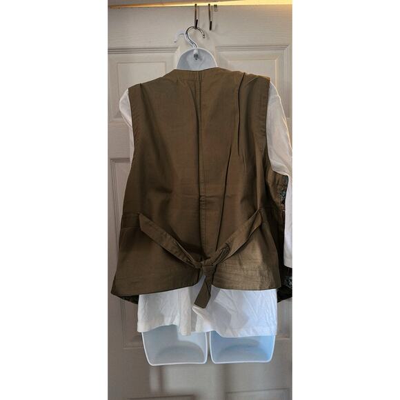 Karen Scott Tapestry Vest Button Front Sleeveless Top - Picture 5 of 7